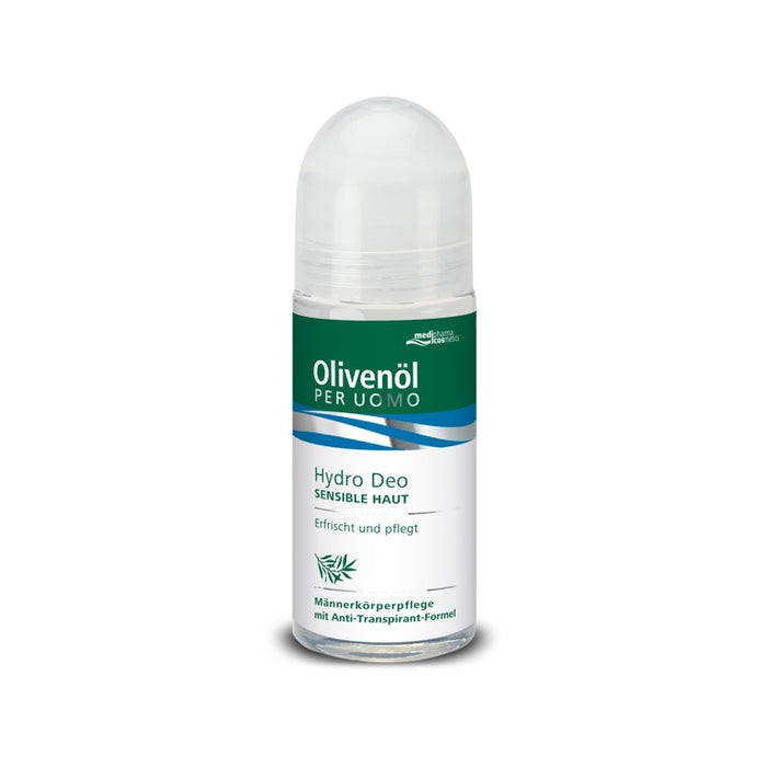 medipharma cosmetics Olivenöl Per Uomo Hydro Deo sensible Haut, 50 ml Roll-On