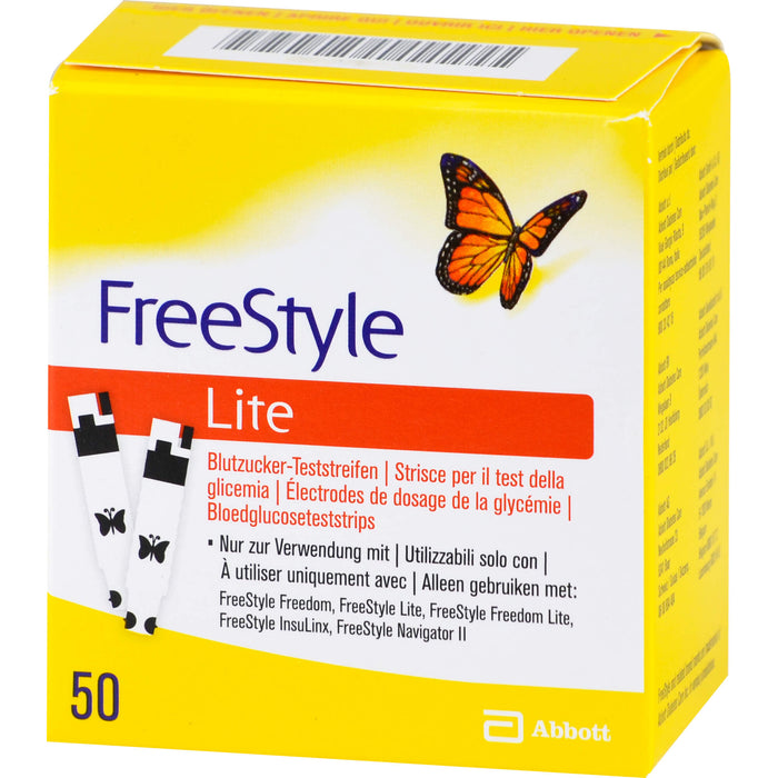 FreeStyle Lite Teststreifen ohne Codieren, 50 St. Teststreifen