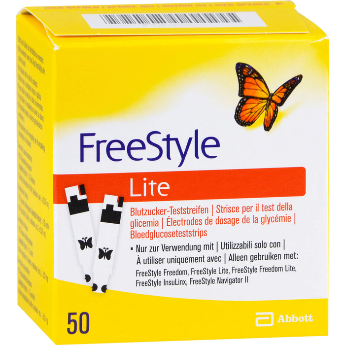 FreeStyle Lite Teststreifen ohne Codieren, 50 St. Teststreifen