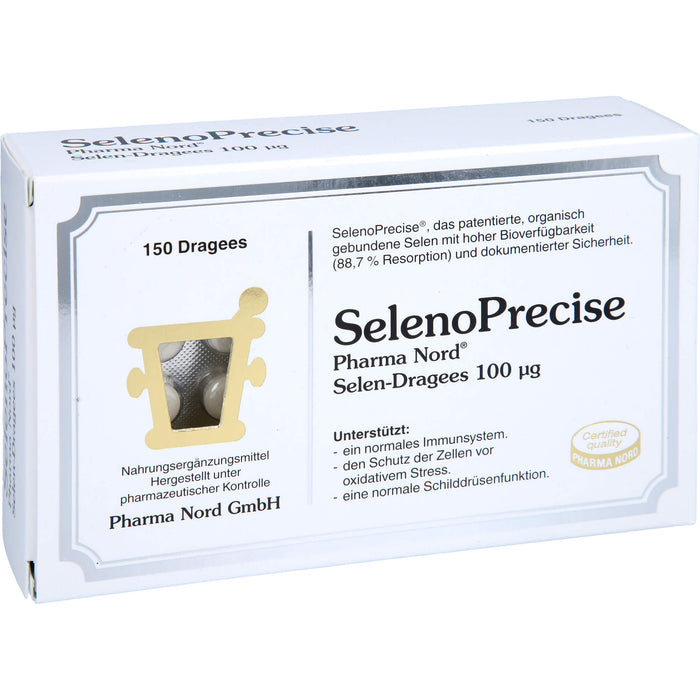 SelenoPrecise Pharma Nord Selen-Dragees 100 ug, 150 St. Tabletten