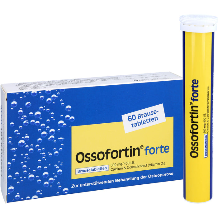 Ossofortin forte 600 mg/400 I.E. Brausetabletten, 60 St BTA