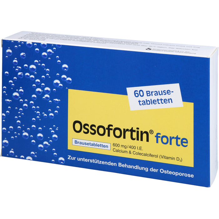 Ossofortin forte 600 mg/400 I.E. Brausetabletten, 60 St BTA