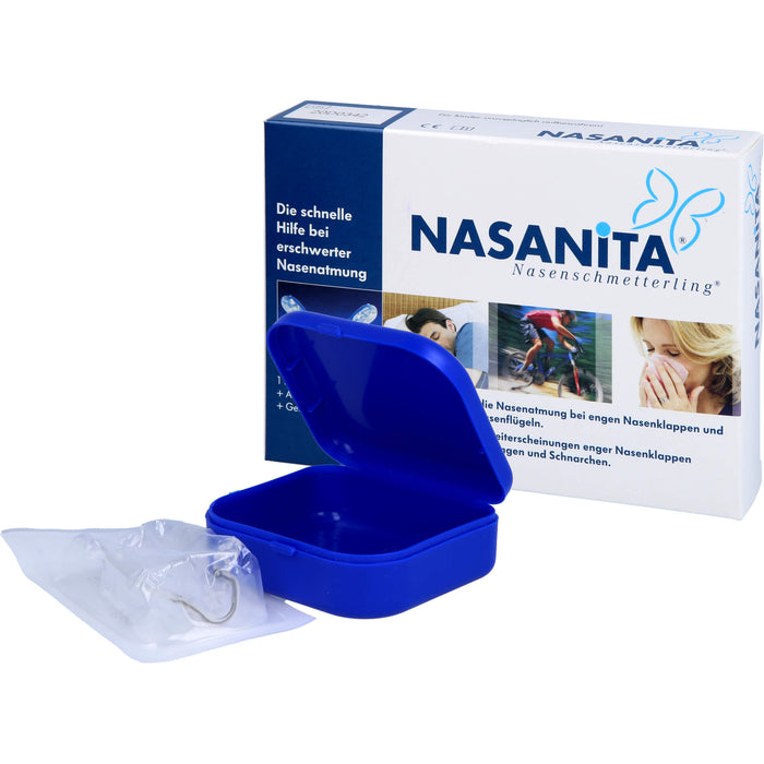 NASANITA Nasenschmetterling Hilfe bei erschwerter Nasenatmung, 1 St. Vorrichtung