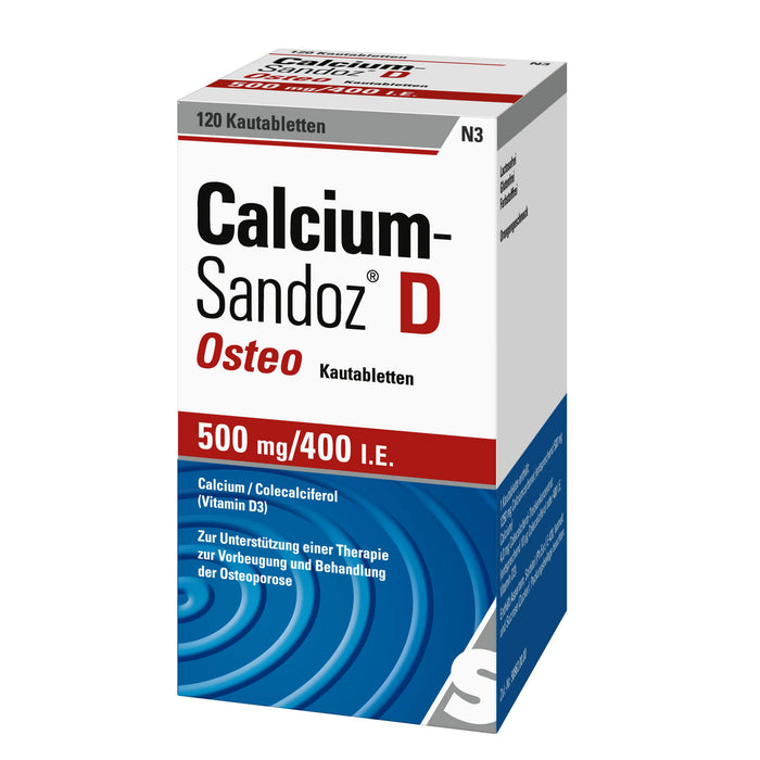 Calcium-Sandoz D Osteo Kautabletten, 120 St. Tabletten