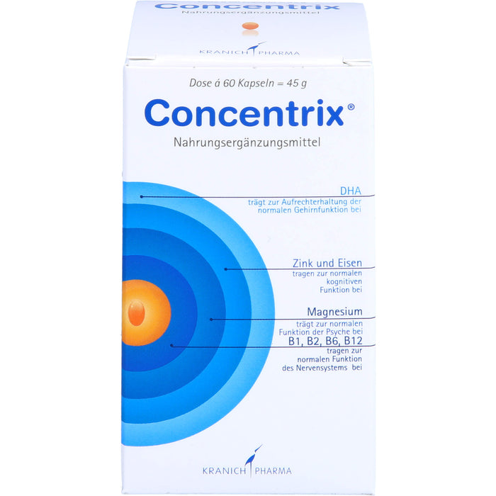 Concentrix Kapseln für Konzentration und Aufmerksamkeit, 60 St. Kapseln