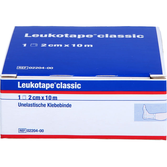 Leukotape classic unelastische Klebebinde 2 cm x 10 m weiß, 1 St. Wundauflagen