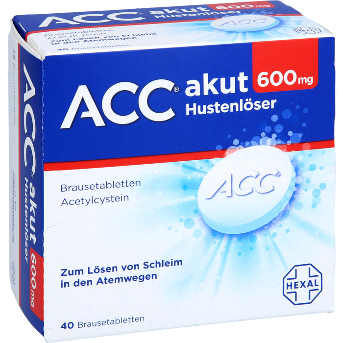 ACC akut 600 mg Hustenlöser Brausetabletten, 40 St. Tabletten