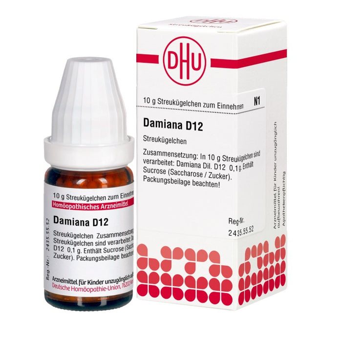 DHU Damiana D12 Streukügelchen, 10 g Globuli