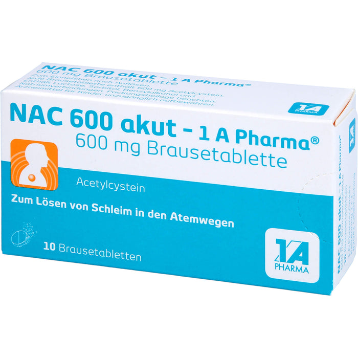 NAC 600 akut - 1 A Pharma, 10 St. Tabletten