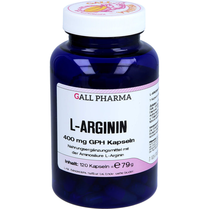 GALL PHARMA L-Arginin 400 mg GPH Kapseln, 120 St. Kapseln
