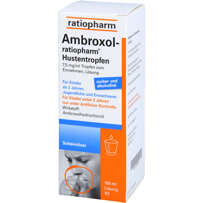 Ambroxol-ratiopharm Hustentropfen, 100 ml Lösung
