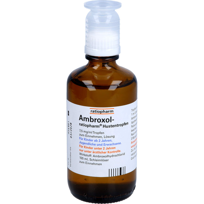 Ambroxol-ratiopharm Hustentropfen, 100 ml Lösung