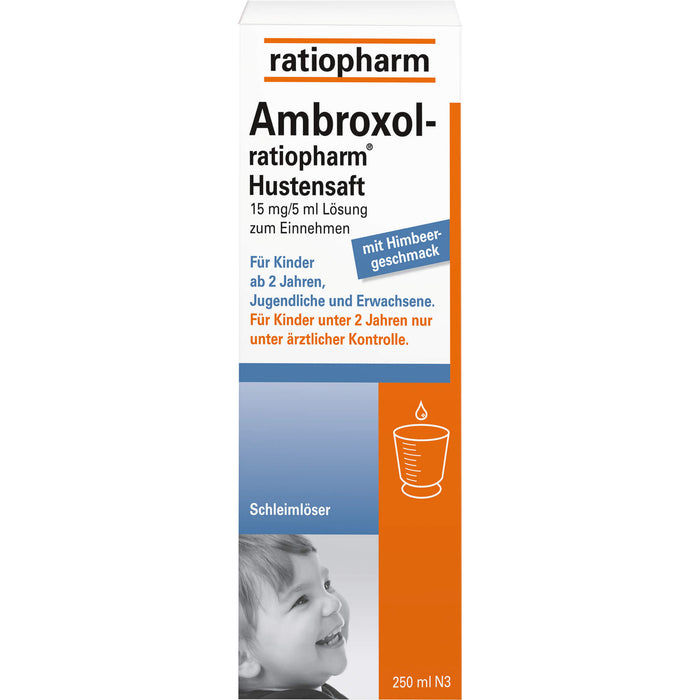Ambroxol-ratiopharm Hustensaft Schleimlöser, 250 ml Lösung
