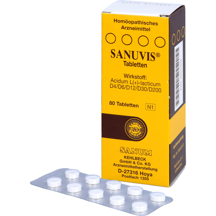 Sanuvis Tabletten, 80 St. Tabletten