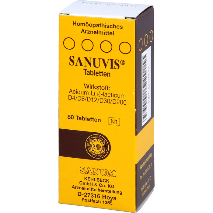 Sanuvis Tabletten, 80 St. Tabletten