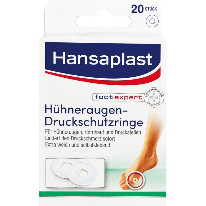 Hansaplast Hühneraugen-Druckschutzringe, 20 St. Pflaster