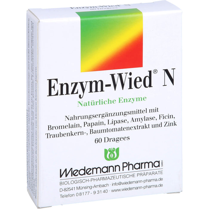 Enzym-Wied N natürliche Enzyme Dragees, 60 St. Tabletten
