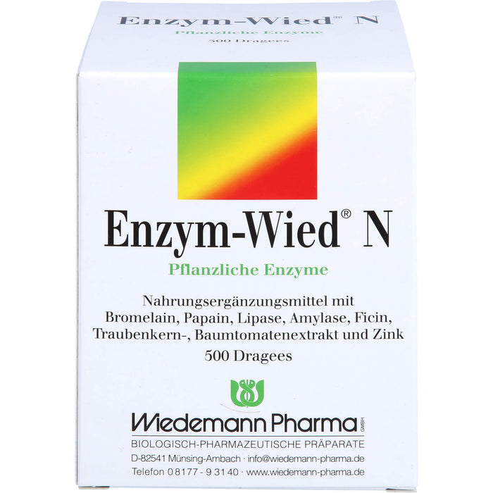 Enzym-Wied N Dragees, 500 St. Tabletten