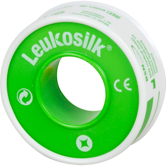 Leukosilk 5 m x 1,25 cm Fixierpflaster, 1 St. Pflaster