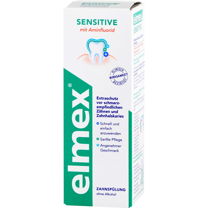 Elmex Sensitive Zahnspülung, 400 ml Lösung
