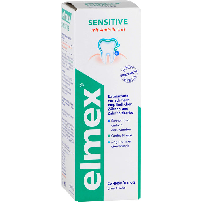 Elmex Sensitive Zahnspülung, 400 ml Lösung