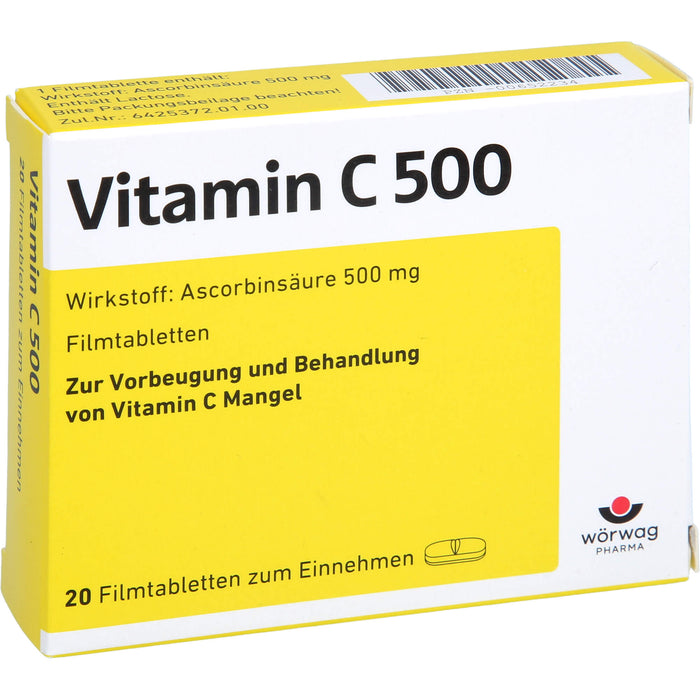 Vitamin C 500 Filmtbl., 20 St FTA