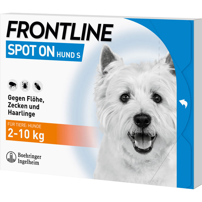 FRONTLINE Spot on Hund S Pipetten gegen Flöhe, Zecken und Haarlinge, 3 St. Ampullen