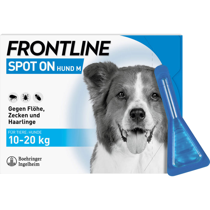 FRONTLINE Spot on Hund M 10-20 kg Pipetten, 3 St. Ampullen