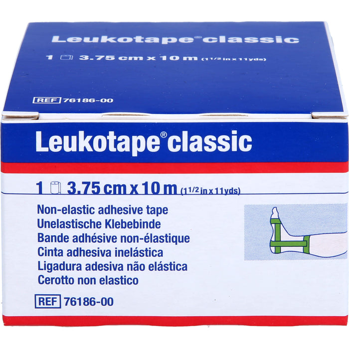 Leukotape classic 3,75 cm x 10 m grün unelastisches Tape, 1 St. Binde