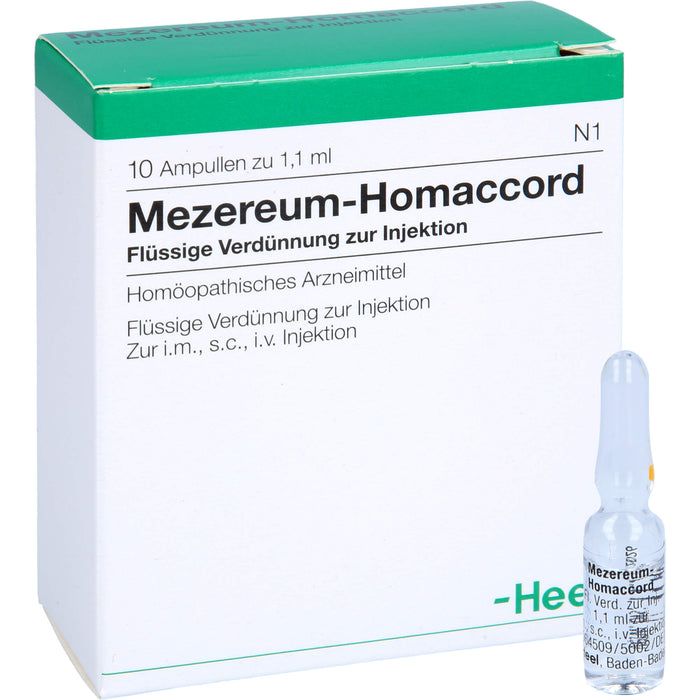 Mezereum-Homaccord flüssige Verdünnung, 10 St. Ampullen