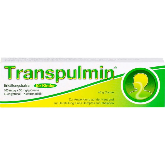 Transpulmin Erkältungsbalsam für Kinder, 40 g Creme