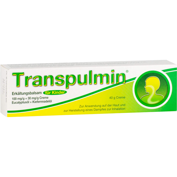 Transpulmin Erkältungsbalsam für Kinder, 40 g Creme