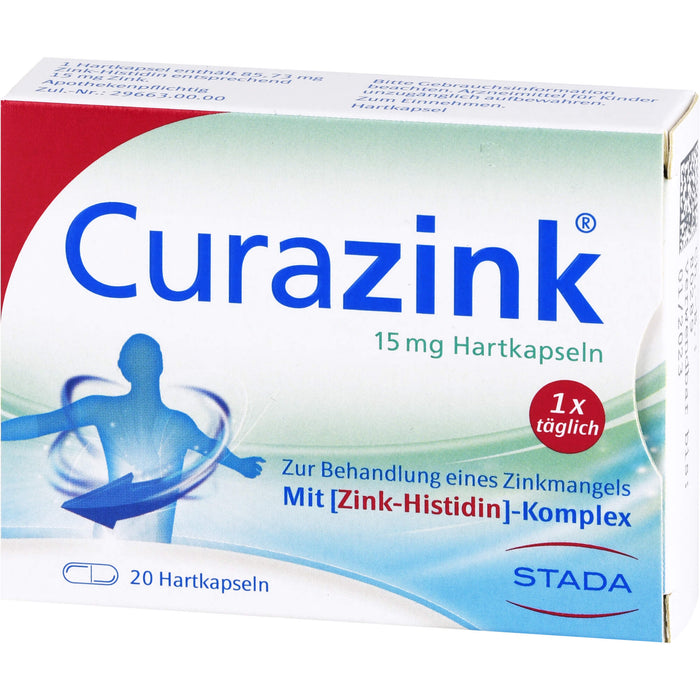 Curazink 15 mg Hartkapseln, 20 St. Kapseln