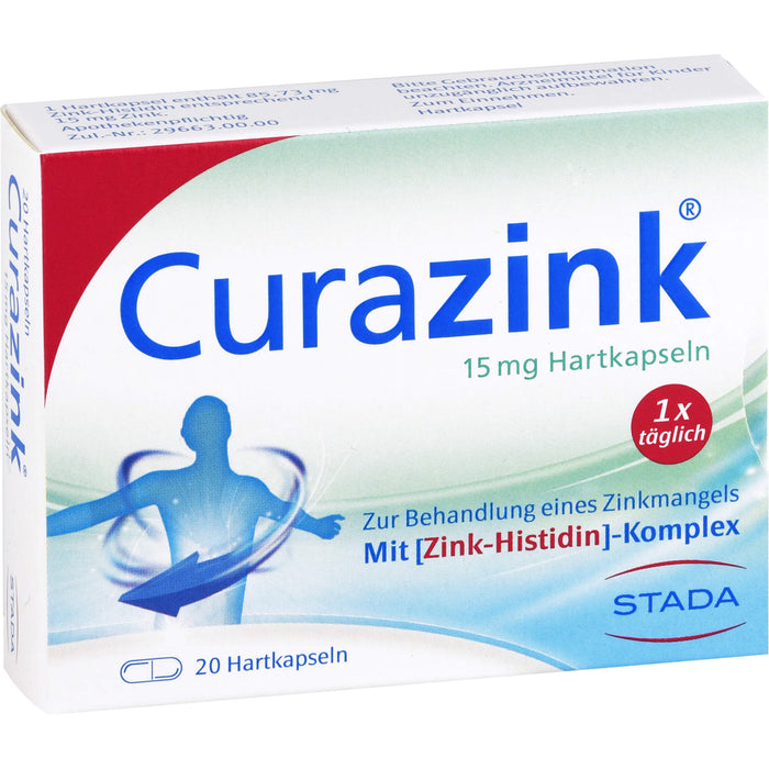 Curazink 15 mg Hartkapseln, 20 St. Kapseln