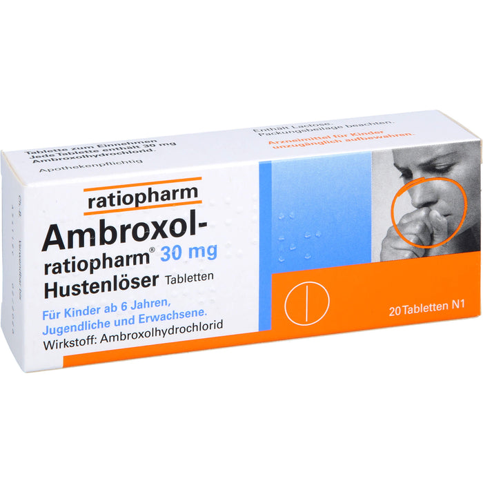 Ambroxol-ratiopharm 30 mg Hustenlöser Tabletten, 20 St. Tabletten