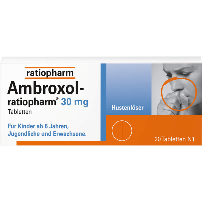 Ambroxol-ratiopharm 30 mg Hustenlöser Tabletten, 20 St. Tabletten