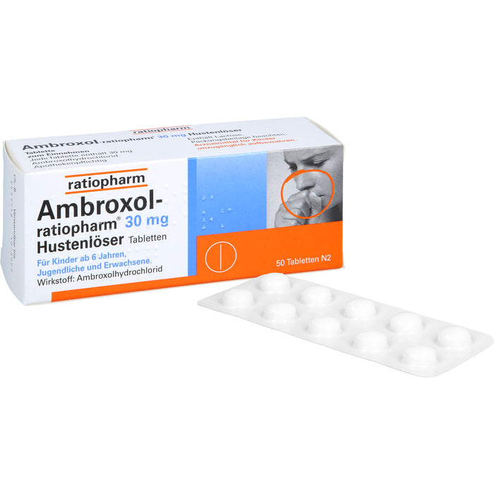 Ambroxol-ratiopharm 30 mg Hustenlöser Tabletten, 50 St. Tabletten