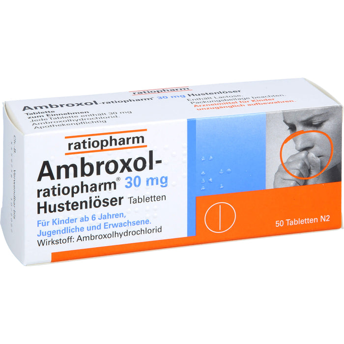 Ambroxol-ratiopharm 30 mg Hustenlöser Tabletten, 50 St. Tabletten