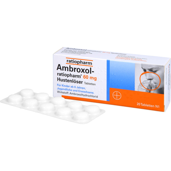 Ambroxol-ratiopharm 60 mg Hustenlöser Tabletten, 20 St. Tabletten