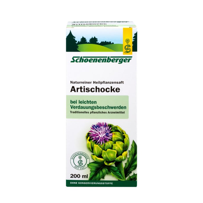 Schoenenberger Artischocke naturreiner Heilpflanzensaft, 200 ml Lösung