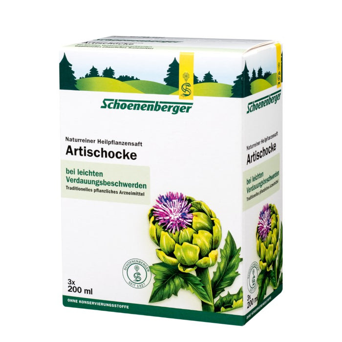 Schoenenberger Artischocke naturreiner Heilpflanzensaft, 600 ml Lösung
