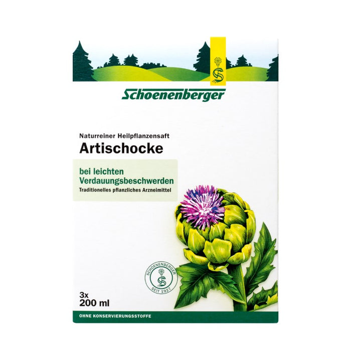 Schoenenberger Artischocke naturreiner Heilpflanzensaft, 600 ml Lösung