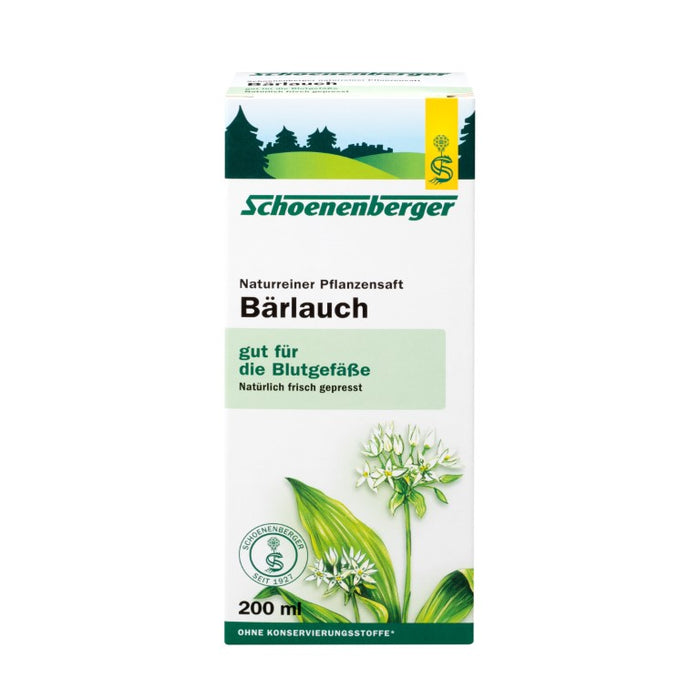 Schoenenberger Naturreiner Pflanzensaft Bärlauch, 200 ml Lösung