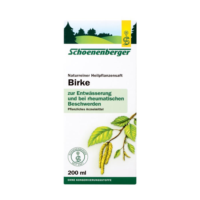 Schoenenberger Naturreiner Heilpflanzensaft Birke, 200 ml Lösung