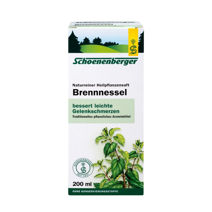 Schoenenberger Brennnessel naturreiner Heilpflanzensaft, 200 ml Lösung