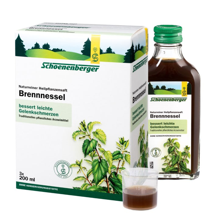 Schoenenberger Brennnessel naturreiner Heilpflanzensaft, 600 ml Lösung
