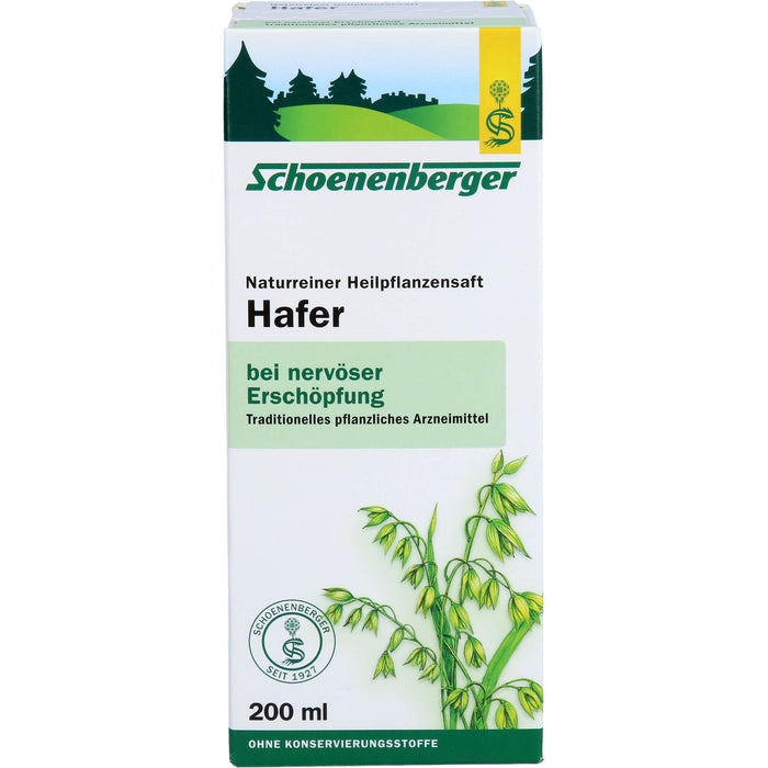 Schoenenberger Naturreiner Heilpflanzensaft Hafer, 200 ml Lösung