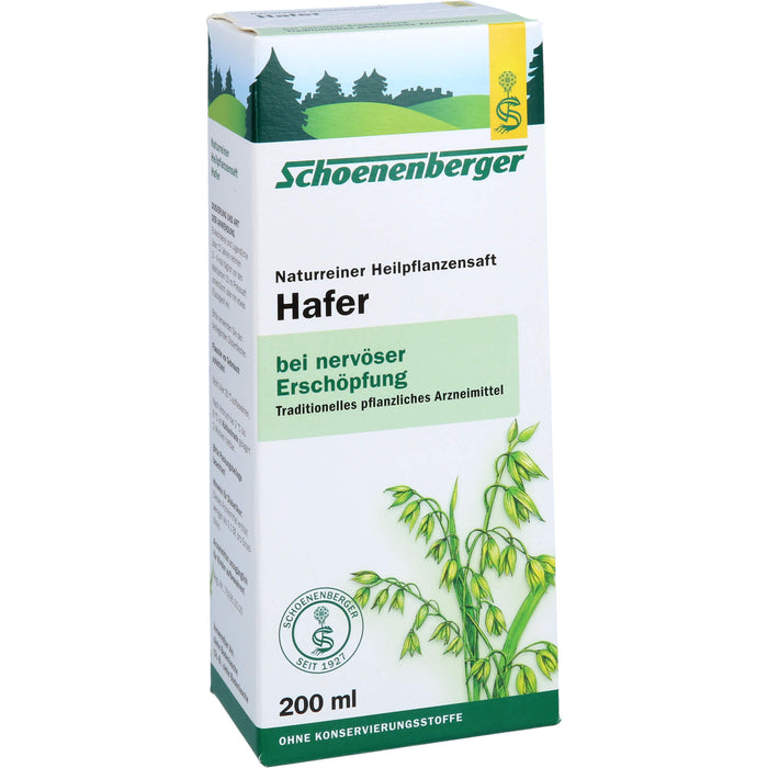 Schoenenberger Naturreiner Heilpflanzensaft Hafer, 200 ml Lösung