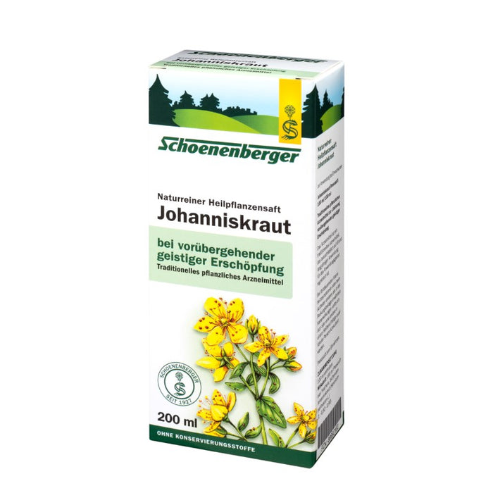 Schoenenberger Johanniskraut naturreiner Heilpflanzensaft, 200 ml Lösung
