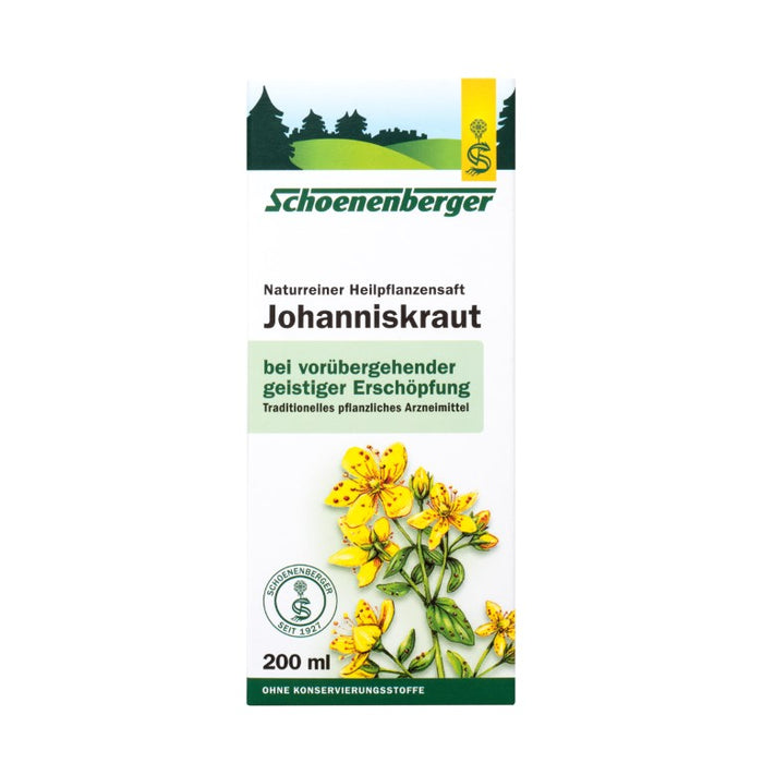 Schoenenberger Johanniskraut naturreiner Heilpflanzensaft, 200 ml Lösung